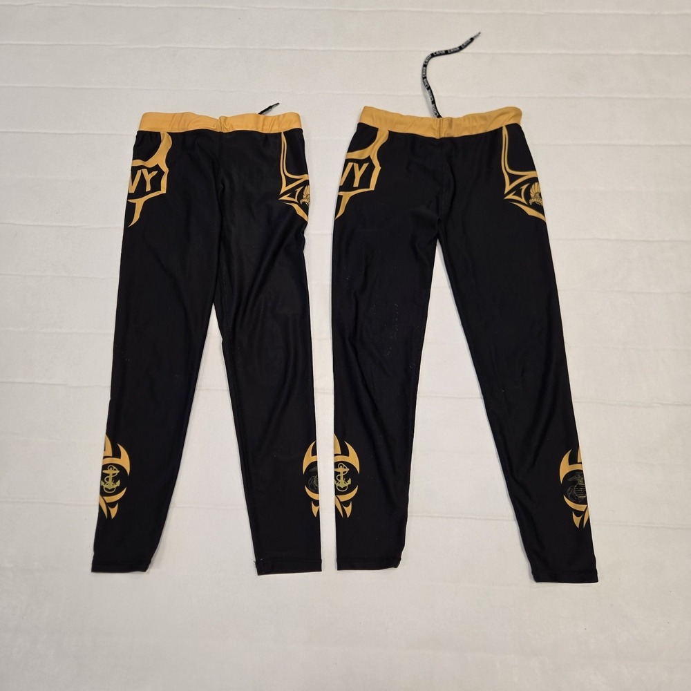Lot Of 2 Jiu Jitsu Compression Pants Leggings Mens Small United‎ States Navy Bjj
